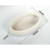 NOMOY PET White Ceramic Anti-escape Reptile Food Bowl NFF-49
